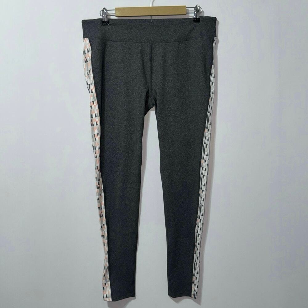 Soybu Gray Geometric print Athletic Leggings women’s Size XXL
